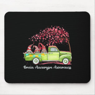 Gnomes Riding Truck Brain Aneurysm Awareness  Mouse Pad