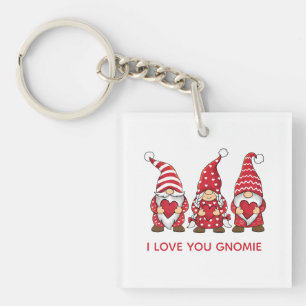 Gnomes Rouges avec Cœurs Personnalisés pour la Sai