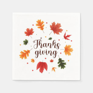 Gnomes Thanksgiving Napkin