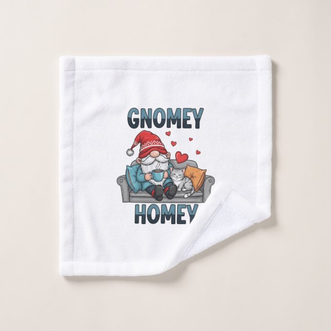 Gnomey gnome à la maison (Gant de toilette)