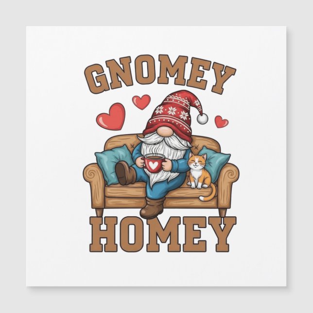 Gnomey homey gnome at home design (Front)