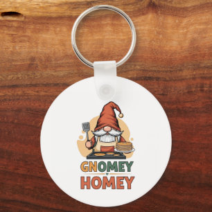 Gnomey homey pancakes design keychain