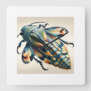 Gnomidolon Insect 180724IREF239 - Watercolor Square Wall Clock