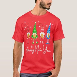 Gnomies Christmas Happy New Year Funny Holiday Bri T-Shirt