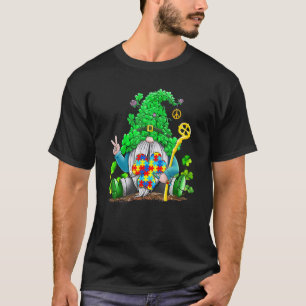 Gnomies Shamrock Autism Awareness St Patricks Day  T-Shirt