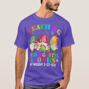 Gnomies Teaching Kindergarten On Twosday 2222022 F T-Shirt