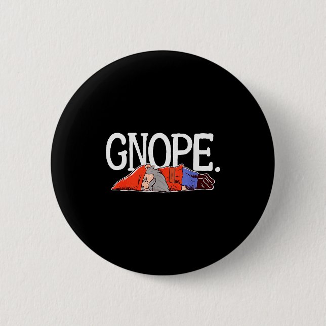 Gnope Gnome Dwarf Funny Garden Elf Christmas  2 Inch Round Button (Front)