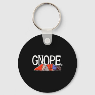 Gnope Gnome Dwarf Funny Garden Elf Christmas Keychain