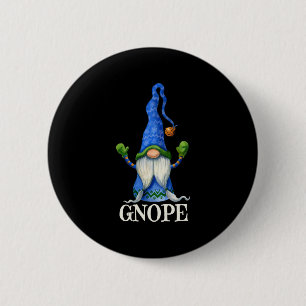 GNOPE Nordic Gnome Elf Scandinavian Tomte Swedish  2 Inch Round Button