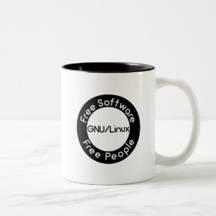 GNU/Linux Two-Tone Coffee Mug