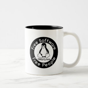 GNU/Linux Two-Tone Coffee Mug