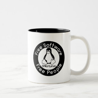 GNU/Linux Two-Tone Coffee Mug