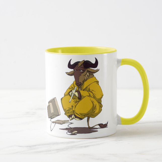 Gnu meditate levitate mug (Right)