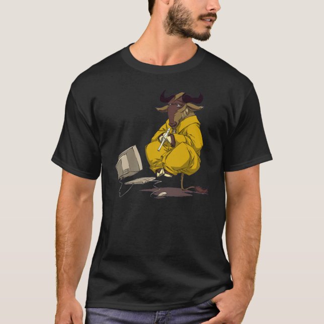 Gnu meditate levitate T-Shirt (Front)