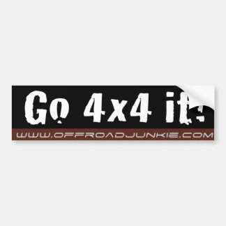 Go 4x4 It! Bumper Sticker