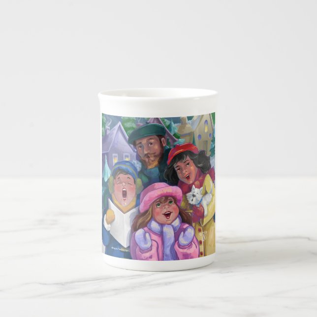 Go a Caroling Bone China Mug (Front)