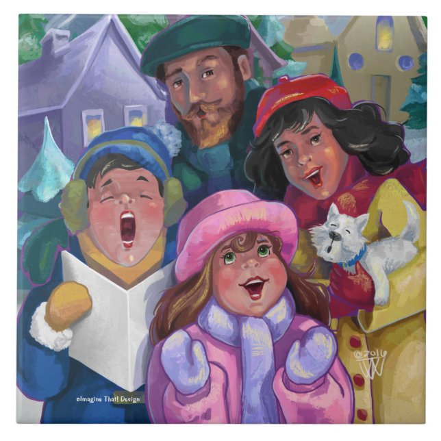 Go a Caroling Tile (Front)