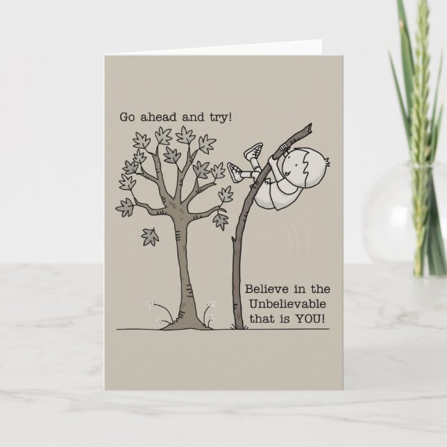 Go Ahead and Try Holiday Card (Front)