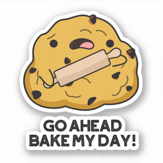 Go Ahead Bake My Day Funny Baking Pun  (Front)