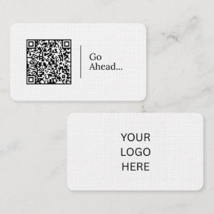 Go Ahead... Customizable QR code And Logo Business Card