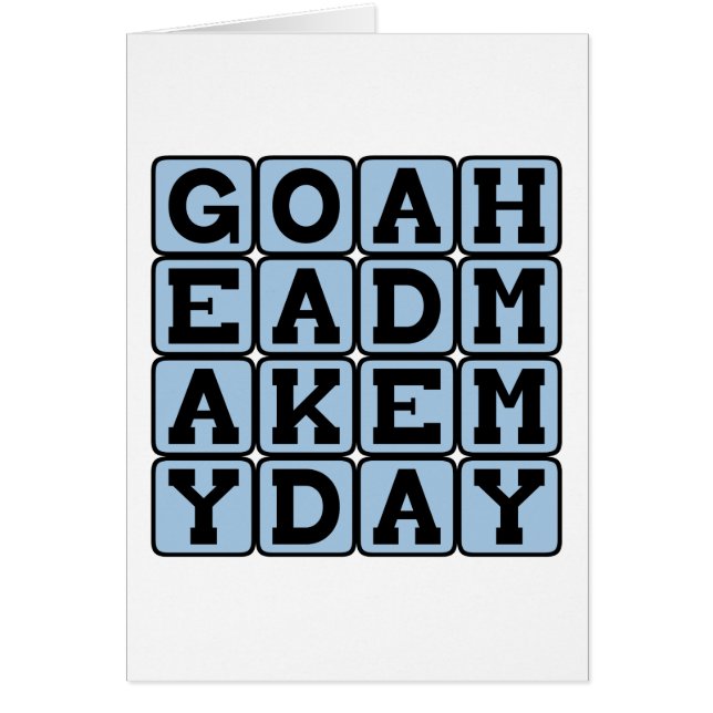 Go Ahead Make My Day, Bold Threat (Front)
