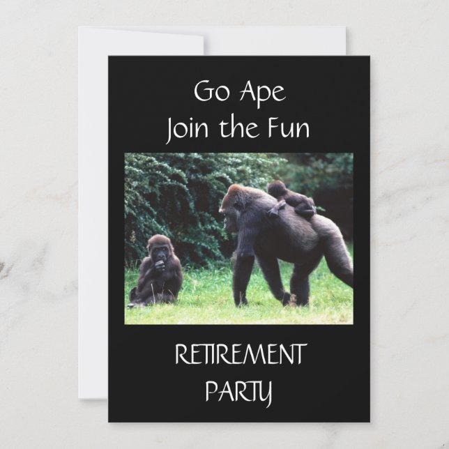 **GO APE** INVITATION À LA RETRAITE FAMILIALE (Devant)