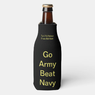Go Army Beat Navy Beer Bottle Cozy Bottle Cooler