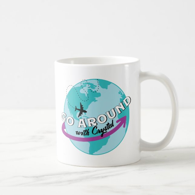 Go Around with Crystal Logo Coffee Mug (Right)