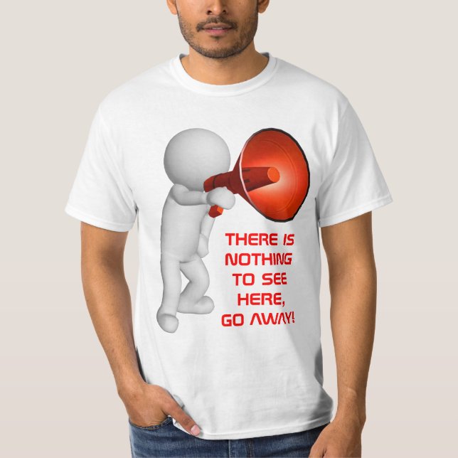 GO AWAY!: 3D FIGURE T-Shirt (Front)