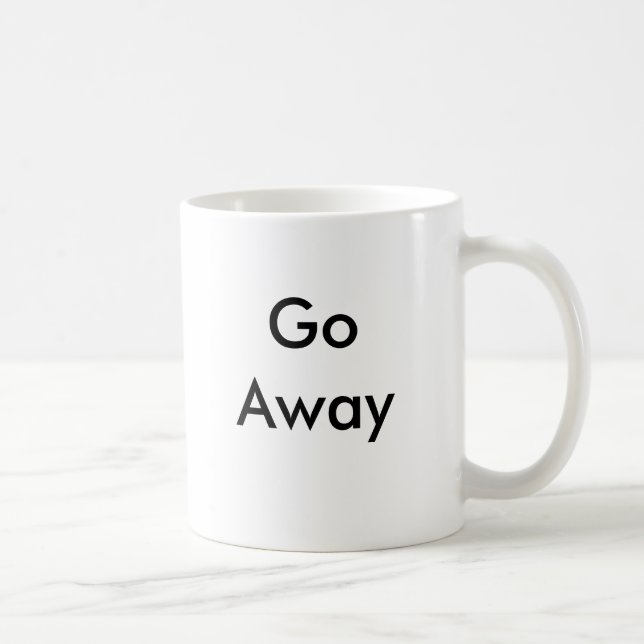 Go Away Coffee Mug (Right)