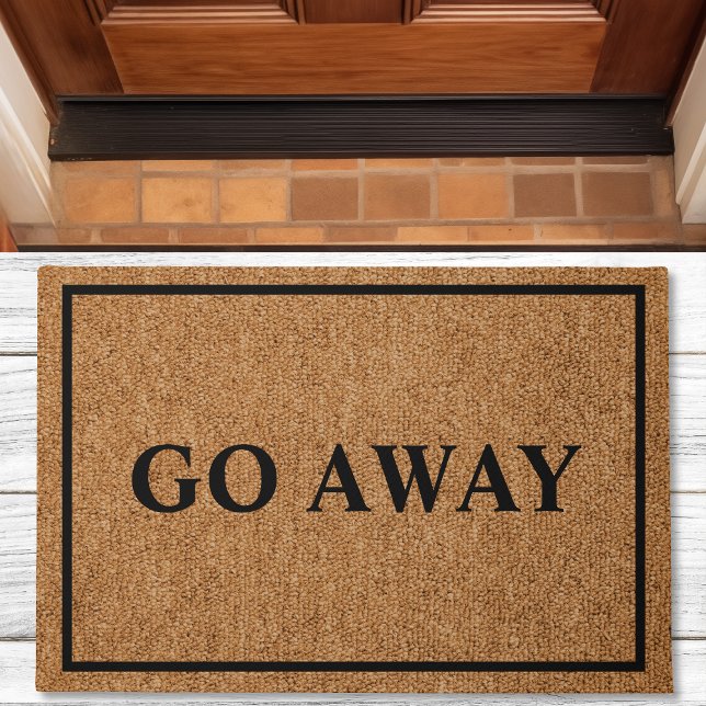 Go Away Custom Introvert Funny Doormat (Creator Uploaded)