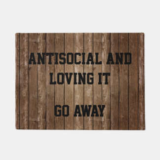 Go Away Door Mat Social Distancing