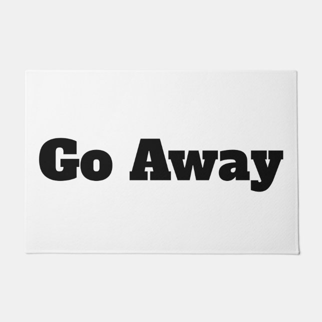 Go Away Doormat (Front)