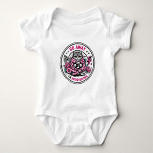 Go Away I’m Introverting Cozy Cat with Coffee Book Baby Bodysuit