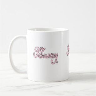 Go Away Mug   Cute Pink Lettering Funny Cup