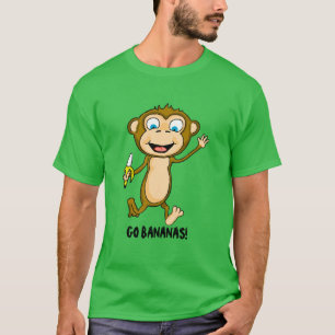 Go Bananas Men's Basic Dark T-Shirt