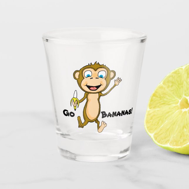 Go Bananas Shot Glass (Front)