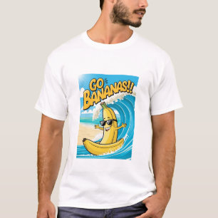 Go Bananas! Surfing Banana Men's T-Shirt