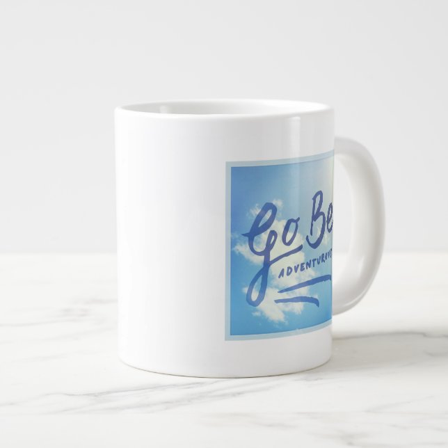 Go Be Adventurous Sky Large Coffee Mug (Front Right)