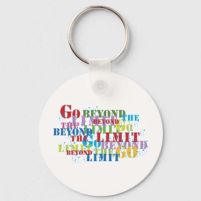 Go Beyond The Limit Keychain (Front)