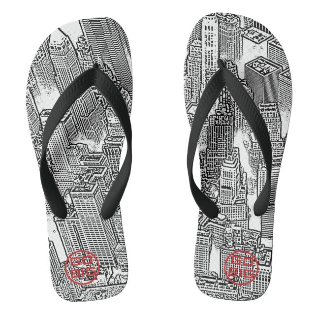Go Big Skyline Flip Flops (Footbed)