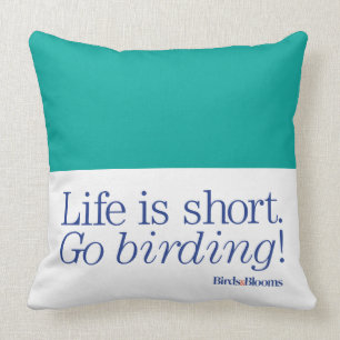 Go Birding! Throw Pillow