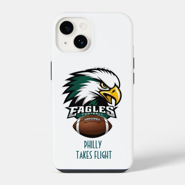 Go Birds Philadelphia Eagles. iPhone Case (Back)