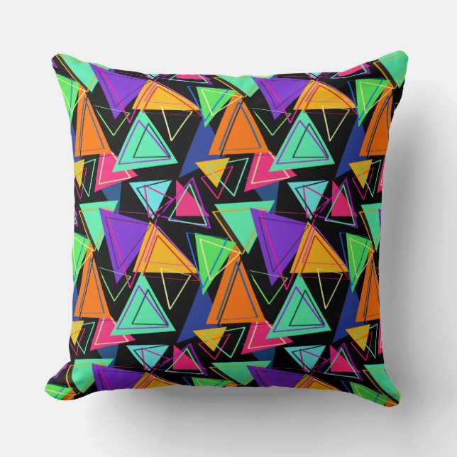 Go Bold, Bohemian, Avant-Garde Throw Pillow (Front)
