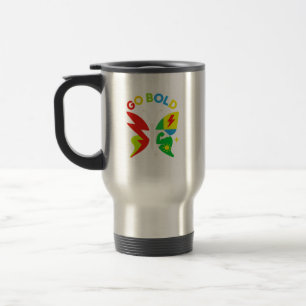 Go Bold Butterfly Power Graphic Art Travel Mug
