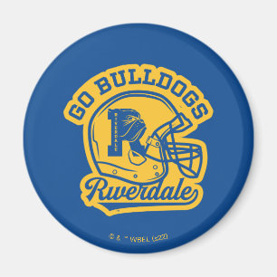 Go Bulldogs Football Helmet Icon Magnet