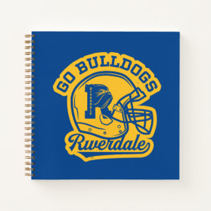 Go Bulldogs Football Helmet Icon Notebook