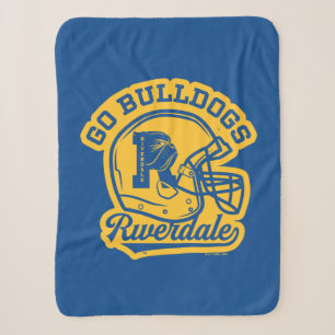 Go Bulldogs Football Helmet Icon Sherpa Blanket