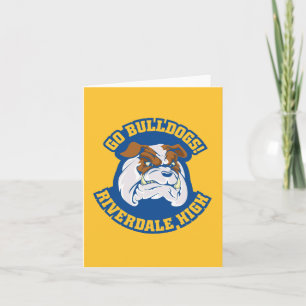 Go Bulldogs - Riverdale High Note Card