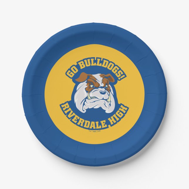 Go Bulldogs - Riverdale High Paper Plate (Front)